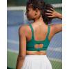 imageRUNNING GIRL Sports Bra for Women High Support Molded Cup High Impact Sports Bras with Sewn in PadsAdark Green
