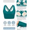 imageRUNNING GIRL Sports Bras for WomenCriss Cross Back Running Bra Molded Cup Sports Bras with Sewn in PadsTeal