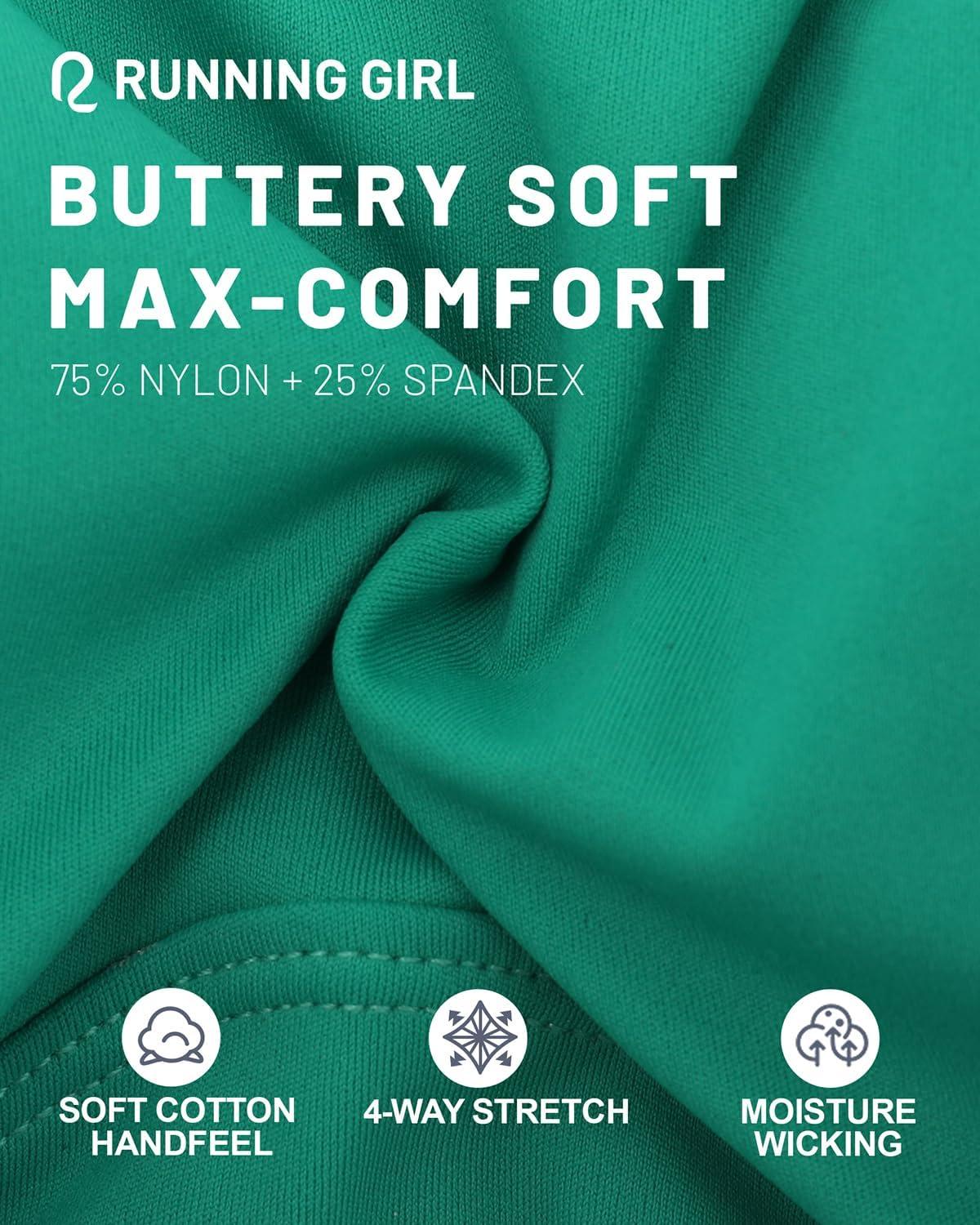 imageRUNNING GIRL Sports Bra for Women High Support Molded Cup High Impact Sports Bras with Sewn in Pads Strappy Running BraElectric Green