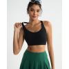 imageRUNNING GIRL High Impact Sports Bras for Women Adjustable Straps Sports Bra High Support Molded Cup Racerback Workout BraAblack