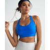 imageRUNNING GIRL High Impact Sports Bras for Women Adjustable Straps Sports Bra High Support Molded Cup Racerback Workout BraAcerulean Blue