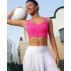 imageRUNNING GIRL High Impact Sports Bras for Women Adjustable Straps Sports Bra High Support Molded Cup Racerback Workout BraAhot Pink