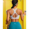 imageRUNNING GIRL High Impact Sports Bras for Women Adjustable Straps Sports Bra High Support Molded Cup Racerback Workout BraAicy Grey