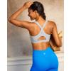 imageRUNNING GIRL High Impact Sports Bras for Women High Support Running Adjustable Sports Bra Molded Cup StrappyGrey