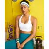 imageRUNNING GIRL High Impact Sports Bras for Women High Support Running Adjustable Sports Bra Molded Cup StrappyWhite