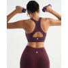 imageRUNNING GIRL High Impact Sports Bras for Women High Support Womens Sports Bra Racerback Workout Running BraDeep Purple