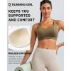 imageRUNNING GIRL Sports Bra for Women High Support Molded Cup High Impact Sports Bras with Sewn in Pads Strappy Running Bra3004 Olive Green
