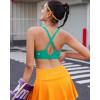 imageRUNNING GIRL Sports Bra for Women High Support Molded Cup High Impact Sports Bras with Sewn in Pads Strappy Running BraAqua Green