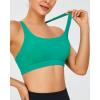 imageRUNNING GIRL Sports Bra for Women High Support Molded Cup High Impact Sports Bras with Sewn in Pads Strappy Running BraAqua Green