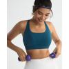 imageRUNNING GIRL Sports Bra for Women High Support Molded Cup High Impact Sports Bras with Sewn in Pads Strappy Running BraDark Blue