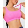 imageRUNNING GIRL Sports Bra for Women High Support Molded Cup High Impact Sports Bras with Sewn in Pads Strappy Running BraHot Pink