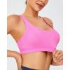 imageRUNNING GIRL Sports Bra for Women High Support Molded Cup High Impact Sports Bras with Sewn in Pads Strappy Running BraHot Pink
