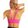 imageRUNNING GIRL Sports Bra for Women High Support Molded Cup High Impact Sports Bras with Sewn in Pads Strappy Running BraVivid Pink