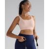 imageRUNNING GIRL Sports Bra for Women High Support Molded Cup High Impact Sports Bras with Sewn in Pads Workout Running BraPink Peony