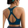 imageRUNNING GIRL High Impact Sports Bras for Women Adjustable Straps Sports Bra High Support Molded Cup Racerback Workout BraAnavy