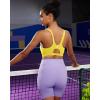 imageRUNNING GIRL Sports Bra for Women High Support Molded Cup High Impact Sports Bras for Women with Sewn in PadsBright Yellow