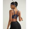 imageRUNNING GIRL Sports Bra for Women High Support Molded Cup High Impact Sports Bras for Women with Sewn in PadsNavy Blue