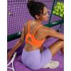 imageRUNNING GIRL Sports Bra for Women High Support Molded Cup High Impact Sports Bras for Women with Sewn in PadsOrange