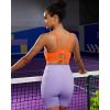 imageRUNNING GIRL Sports Bra for Women High Support Molded Cup High Impact Sports Bras for Women with Sewn in PadsOrange