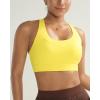 imageRUNNING GIRL Sports Bra for Women High Support Molded Cup High Impact Sports Bras with Sewn in Pads Strappy Running BraBright Yellow