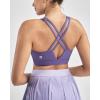 imageRUNNING GIRL Sports Bra for Women High Support Molded Cup High Impact Sports Bras with Sewn in Pads Strappy Running BraMauve
