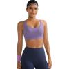 imageRUNNING GIRL Sports Bra for Women High Support Molded Cup High Impact Sports Bras with Sewn in PadsAdusty Lavender