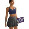 imageRUNNING GIRL Sports Bra for Women High Support Molded Cup High Impact Sports Bras with Sewn in PadsAnavy Blue