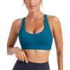 imageRUNNING GIRL Sports Bras for Women MediumHigh Impact Running Strappy Sports Bra with Removable PadsBnave Blue