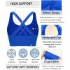 imageRUNNING GIRL Sports Bras for WomenSeamless Strappy Sports Bra High Support Crisscross Back with Removable PadsBblue