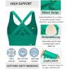 imageRUNNING GIRL Sports Bras for WomenSeamless Strappy Sports Bra High Support Crisscross Back with Removable PadsBgreen