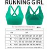imageRUNNING GIRL Sports Bras for WomenSeamless Strappy Sports Bra High Support Crisscross Back with Removable PadsDgreen