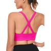 imageRUNNING GIRL Sports Bras for WomenSeamless Strappy Sports Bra High Support Crisscross Back with Removable PadsDpink
