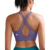 imageRUNNING GIRL Sports Bra for Women High Support Molded Cup High Impact Sports Bras with Sewn in Pads Strappy Running BraMauve