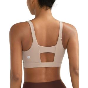 imageRUNNING GIRL Sports Bra for Women High Support Molded Cup High Impact Sports Bras with Sewn in PadsAnude