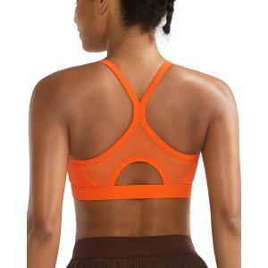 imageRunning GIRLSports Bra for WomenY Back Molded Cup Medium Impact Sports Bras for Women with Sewn in PadsOrange