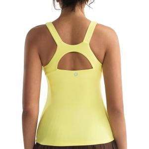 image:imageRUNNING GIRL Workout Tops for WomenRacerback Tank Tops with Built in BrasPadded Sports Bra Yoga Tank Athletic TopsYellow