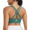 image:imageRUNNING GIRL Sports Bra for Women High Support CrissCross Back Padded Strappy Sports Bras Yoga Bra with Removable Cups1green