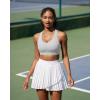 image:imageRUNNING GIRL Sports Bra for Women High Support CrissCross Back Padded Strappy Sports Bras Yoga Bra with Removable Cups1grey