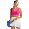 image:imageRUNNING GIRL Sports Bra for Women High Support CrissCross Back Padded Strappy Sports Bras Yoga Bra with Removable Cups1hot Pink