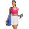 image:imageRUNNING GIRL Sports Bra for Women High Support CrissCross Back Padded Strappy Sports Bras Yoga Bra with Removable Cups1hot Pink