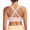 image:imageRUNNING GIRL Sports Bra for Women High Support CrissCross Back Padded Strappy Sports Bras Yoga Bra with Removable Cups1pink