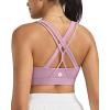 image:imageRUNNING GIRL Sports Bra for Women High Support CrissCross Back Padded Strappy Sports Bras Yoga Bra with Removable Cups1taro Purple