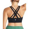 image:imageRUNNING GIRL Sports Bra for Women High Support CrissCross Back Padded Strappy Sports Bras Yoga Bra with Removable CupsAblack