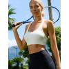 image:imageRUNNING GIRL Sports Bra for Women High Support CrissCross Back Padded Strappy Sports Bras Yoga Bra with Removable CupsAblackwhitedark Blue