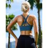 image:imageRUNNING GIRL Sports Bra for Women High Support CrissCross Back Padded Strappy Sports Bras Yoga Bra with Removable CupsAblackwhitedark Blue