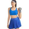 image:imageRUNNING GIRL Sports Bra for Women High Support CrissCross Back Padded Strappy Sports Bras Yoga Bra with Removable CupsAbrilliant Blue