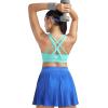 image:imageRUNNING GIRL Sports Bra for Women High Support CrissCross Back Padded Strappy Sports Bras Yoga Bra with Removable CupsAelectric Green
