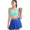 image:imageRUNNING GIRL Sports Bra for Women High Support CrissCross Back Padded Strappy Sports Bras Yoga Bra with Removable CupsAelectric Green