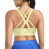 image:imageRUNNING GIRL Sports Bra for Women High Support CrissCross Back Padded Strappy Sports Bras Yoga Bra with Removable CupsAelectric Lemon