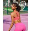 image:imageRUNNING GIRL Sports Bra for Women High Support CrissCross Back Padded Strappy Sports Bras Yoga Bra with Removable CupsAwatermelon Red